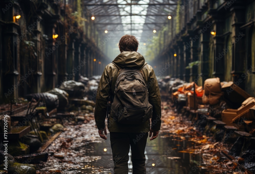A stylishly dressed man struts confidently through the busy city streets, his jacket billowing behind him as he makes his way towards the towering building in the distance A stylishly dressed man struts confidently through the busy city streets, his jacket billowing behind him as he makes his way towards the towering building in the distance