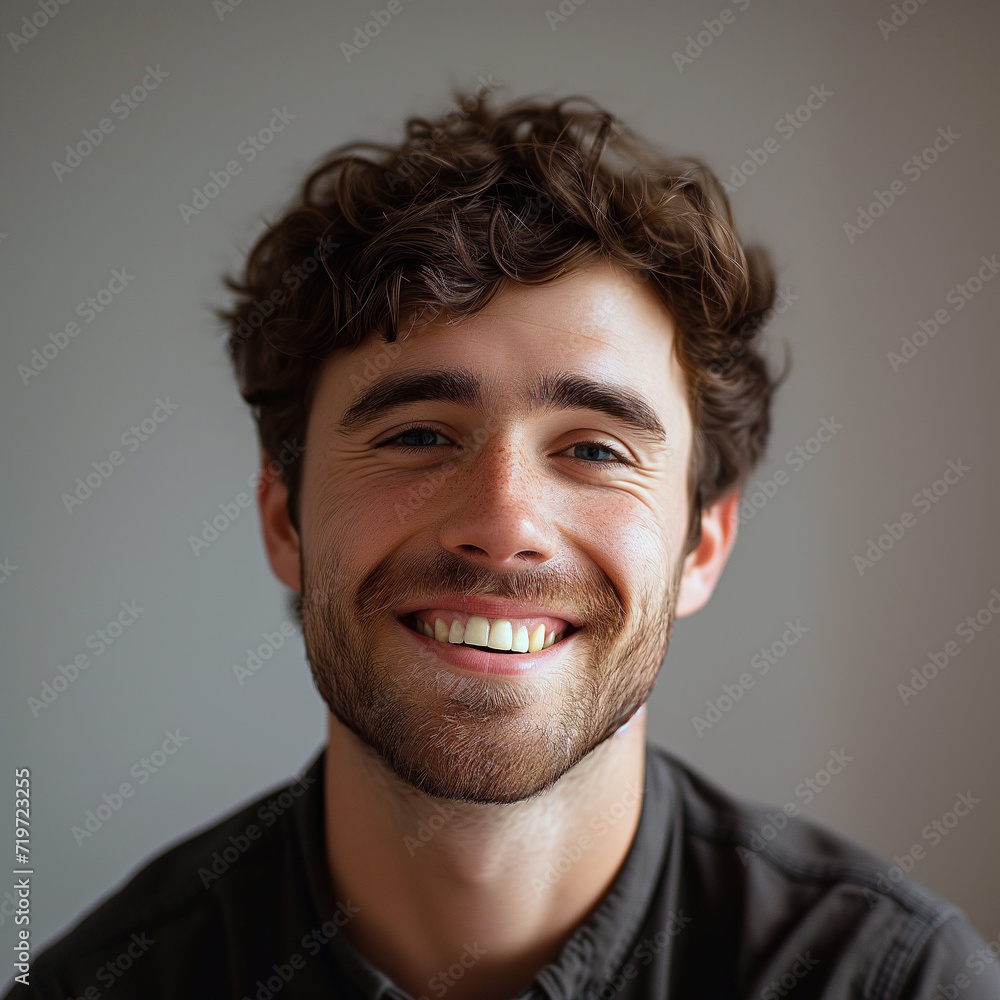 Obraz premium portrait of a smiling young man
