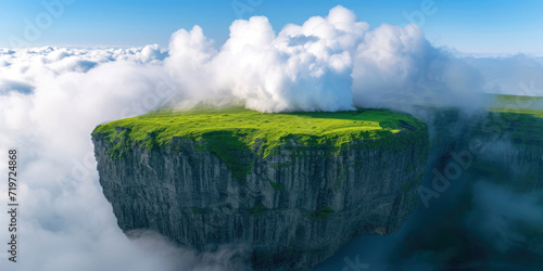 Large white cumulus cloud f...