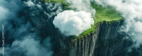 Large white cumulus cloud f...