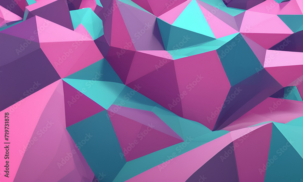 Obraz premium 3d illustration Abstract low poly background