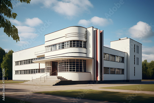 Bauhaus Style Public Building: Bauhaus