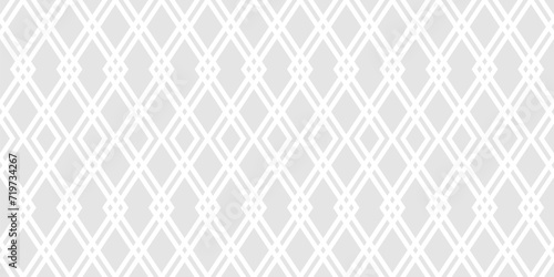 Abstract geometric seamless pattern. Light gray subtle vector background. Simple ornament with rhombuses, diamond shapes, mesh, grid. Elegant minimalist graphic texture. Repeat design for decor, print