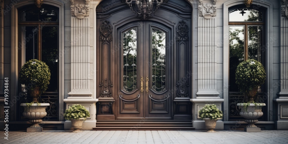 Luxury houses with timeless entrance doors Luxury houses with timeless entrance doors