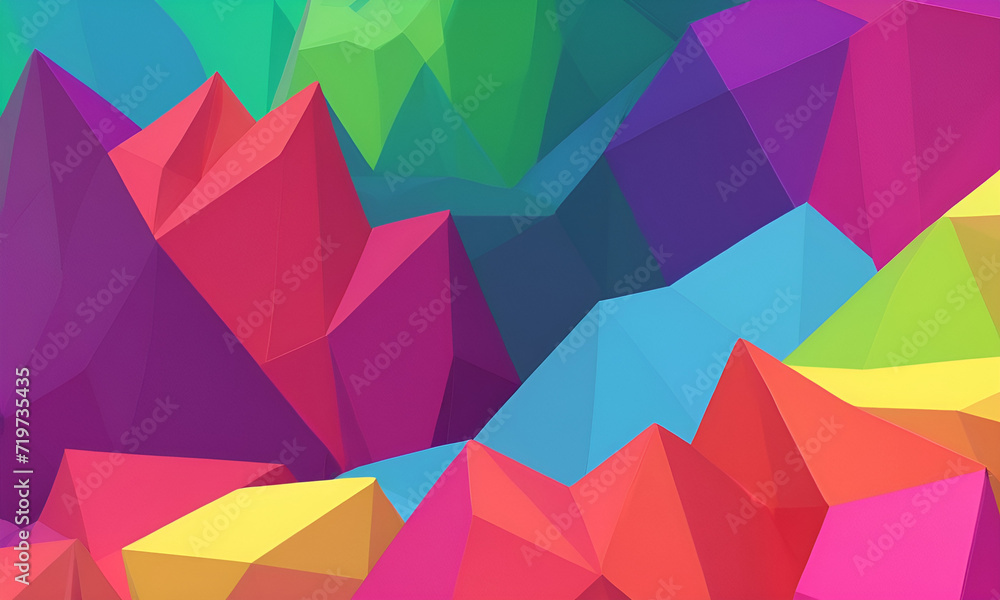Obraz premium 3d illustration Abstract low poly background