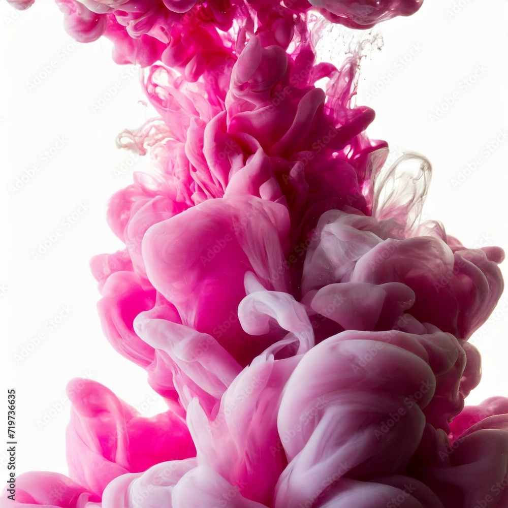 Obraz premium Ink in water isolated Rainbow of colors