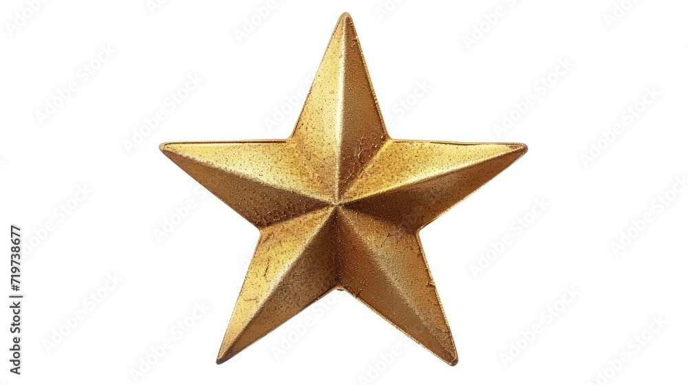gold star isolated white gold star isolated white