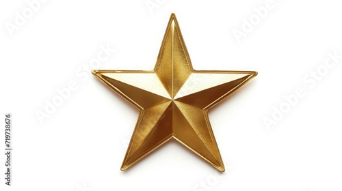 gold star isolated white