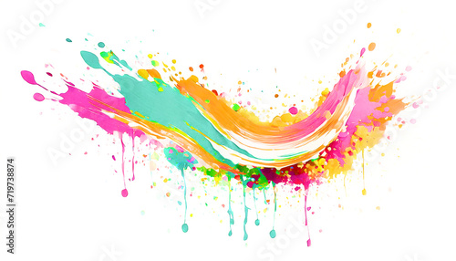 watercolor brush stroke isolated texture paint 