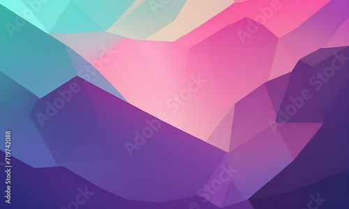 3d illustration Abstract low poly background © Zain