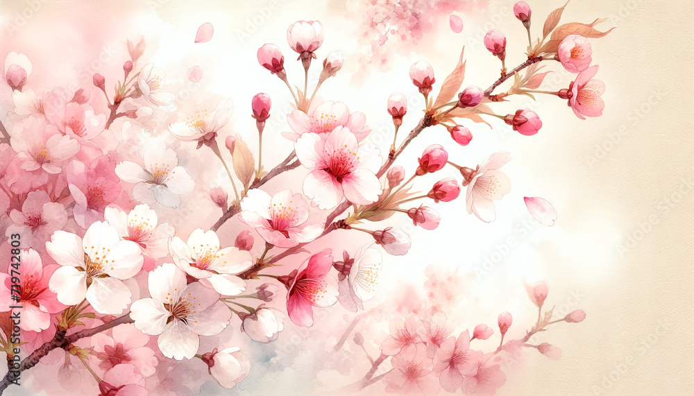 桜、ソメイヨシノ (AI画像) 桜、ソメイヨシノ (AI画像)