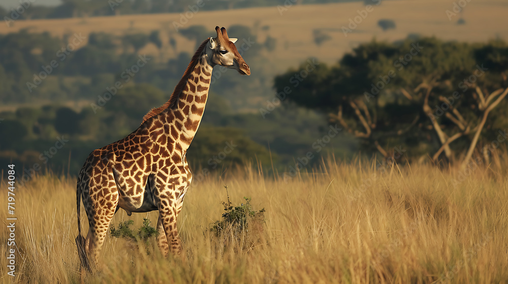 Obraz premium giraffe in the savannah