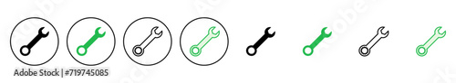 Wrench icon set. repair icon vector. tools icon vector