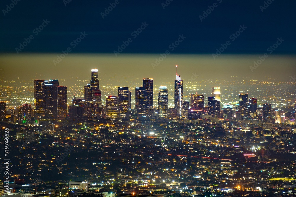 Los Angeles skyline night