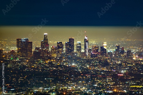 Los Angeles skyline night