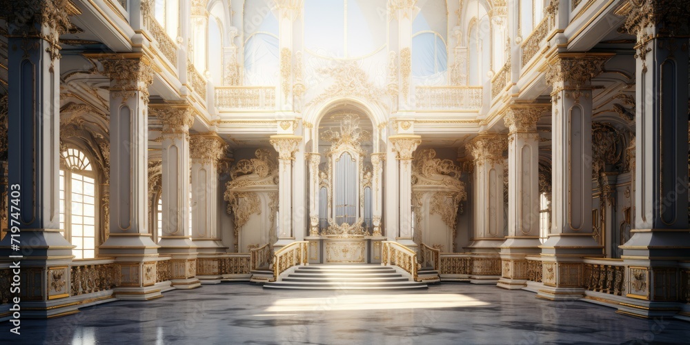 Obraz premium Opulent palace's interior.