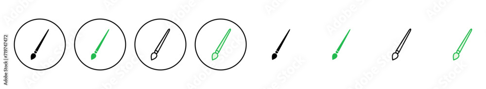 Paint icon set. paint brush icon vector. paint roller icon vector Paint icon set. paint brush icon vector. paint roller icon vector