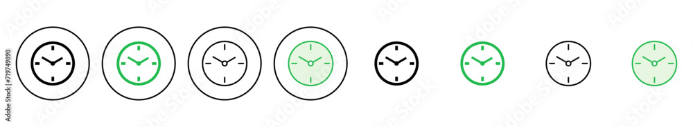 Clock icon set. Time icon vector. watch icon symbol Clock icon set. Time icon vector. watch icon symbol