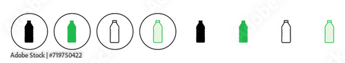 Bottle icon set. bottle vector icon