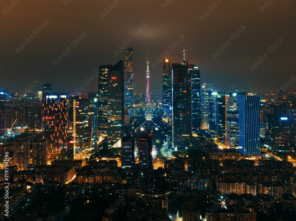 Guanghzou city aerial view