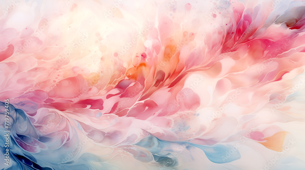 watercolor painting colorful water splash pattern on paper for your design