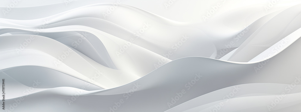 Elegant white wave Beautiful curve Smooth artistic flow for your design