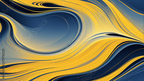 abstract elegant yellow blue luxury flowing background for business