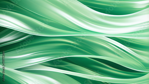 abstract elegant green wavy luxury flowing background for business