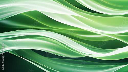 abstract elegant green wavy luxury flowing background for business