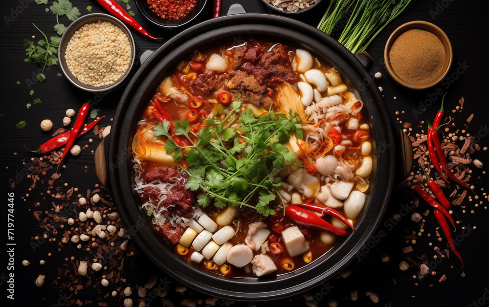 China Chongqing Hot Pot,created with Generative AI tecnology. China Chongqing Hot Pot,created with Generative AI tecnology.