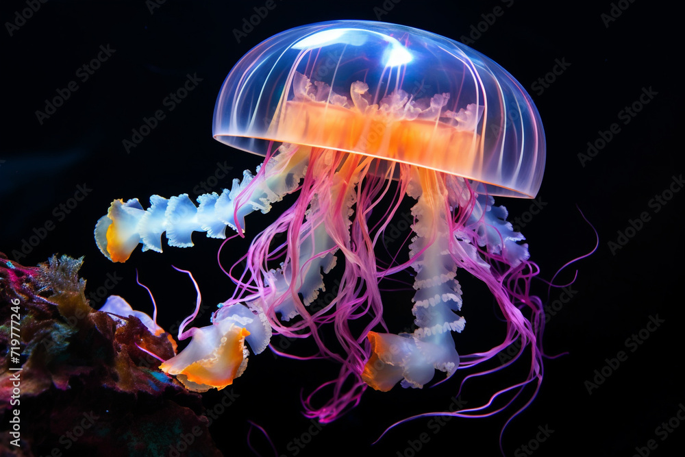 Fototapeta premium beautiful jellyfish sea animal