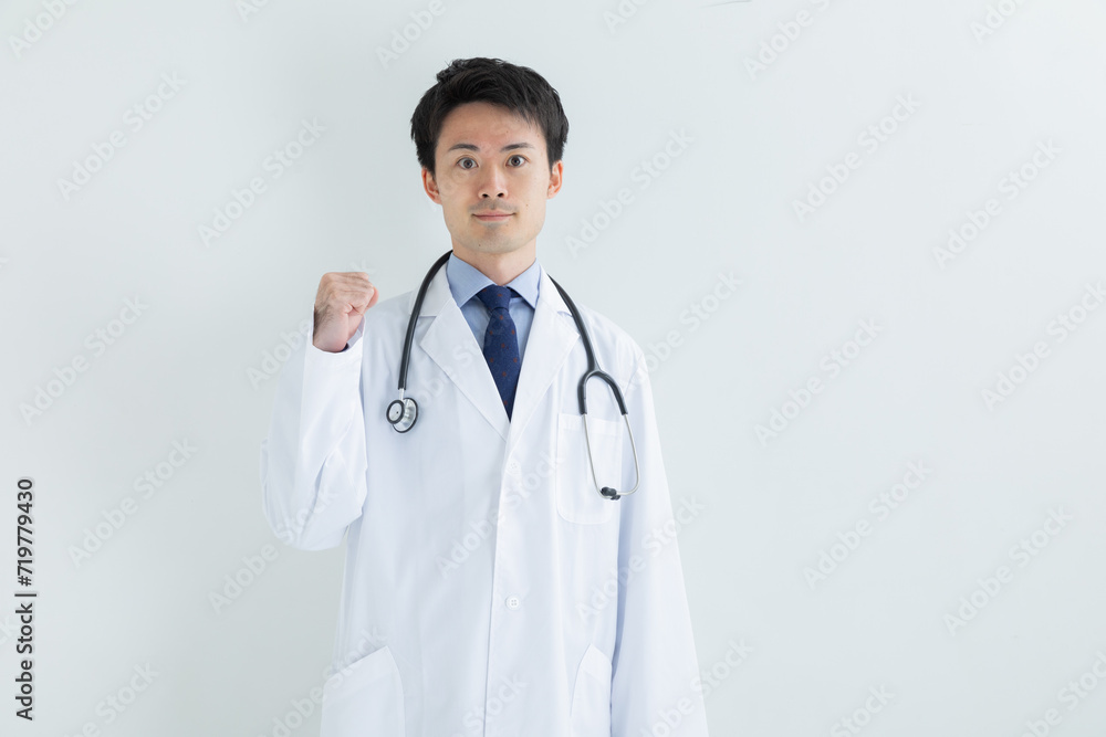 ガッツポーズする医師 Doctor ガッツポーズする医師 Doctor