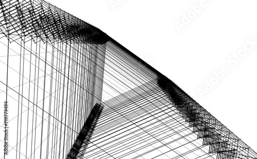 architecture building abstract vector illustration