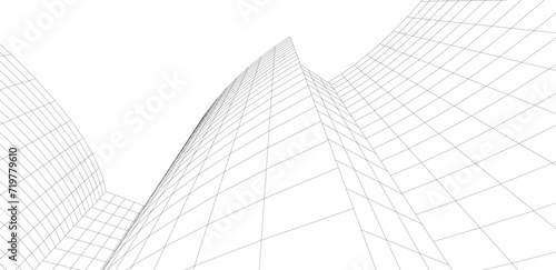 architecture building abstract vector illustration