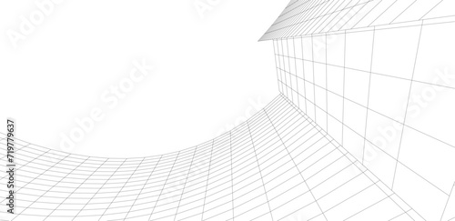 architecture building abstract vector illustration