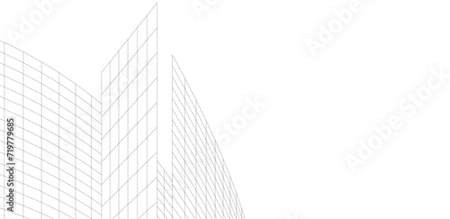architecture building abstract vector illustration