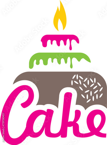 cup cake logo   sweet cake logo