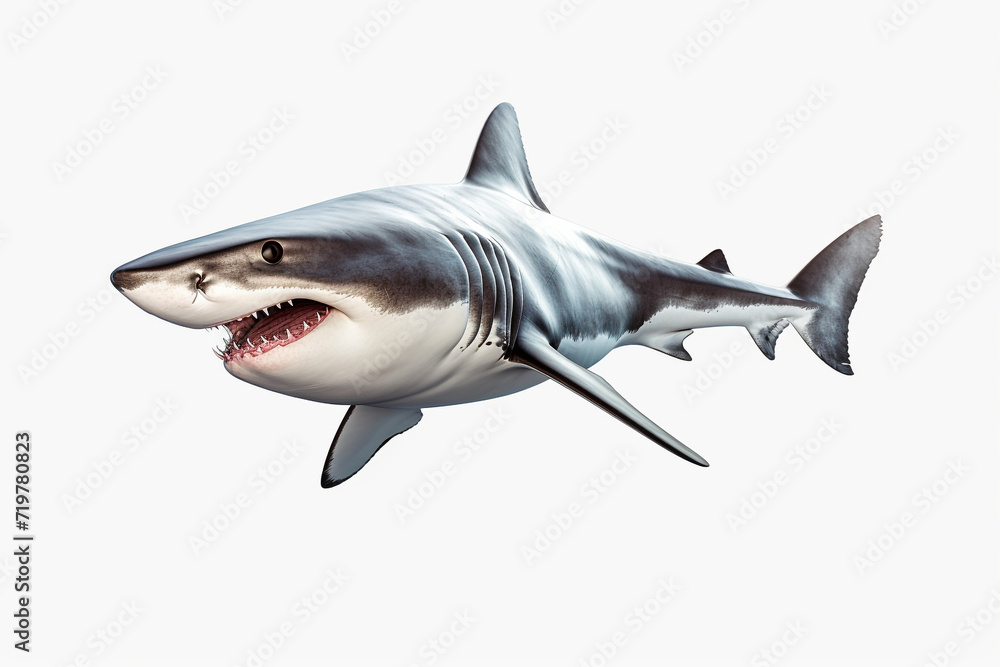 shark animal on white background shark animal on white background