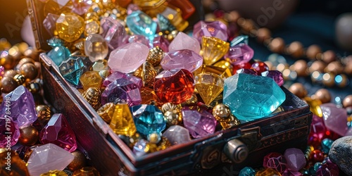 treasure chest full of gems