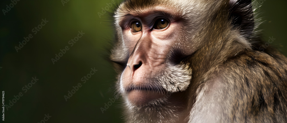 Close-up of a Monkey With Blurry Background Close-up of a Monkey With Blurry Background