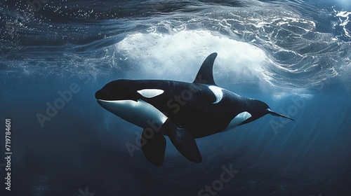 orca killer whale underwater photo