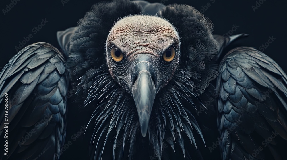 portrait of a vulture