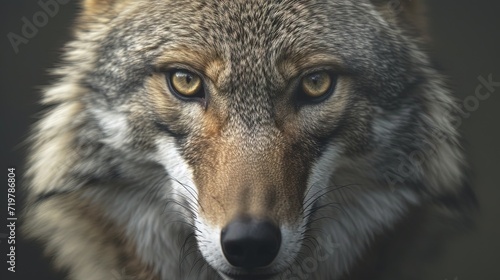 gray wolf portrait