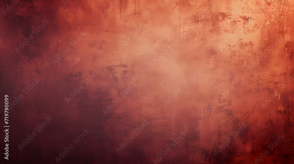 Vibrant Painting With Red and Orange Background