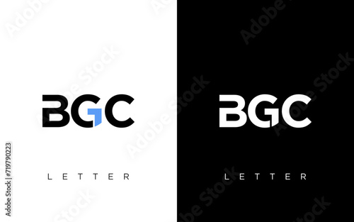 BGC letter monogram logo design photo