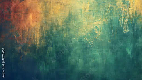 Painting of a Green, Yellow, and Red Color Scheme