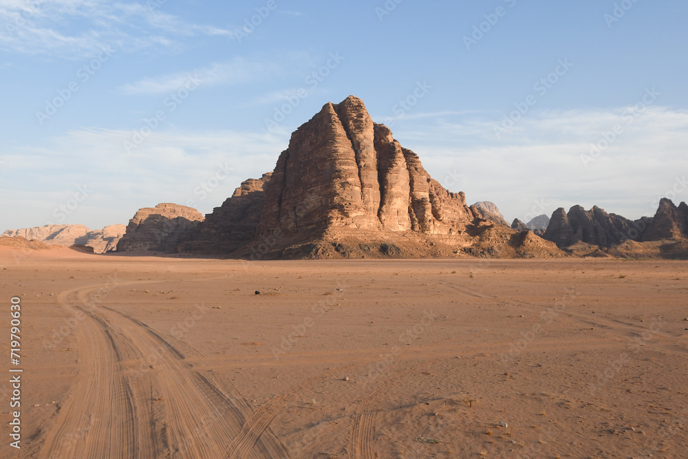 Wadi Rum desert in Jordan, inbetween Aqaba and Petra Wadi Rum desert in Jordan, inbetween Aqaba and Petra