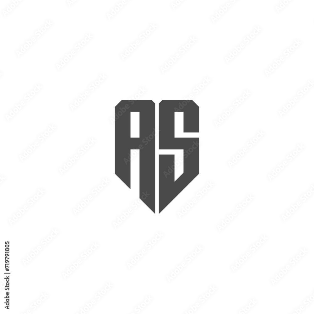 Obraz premium AS logo design