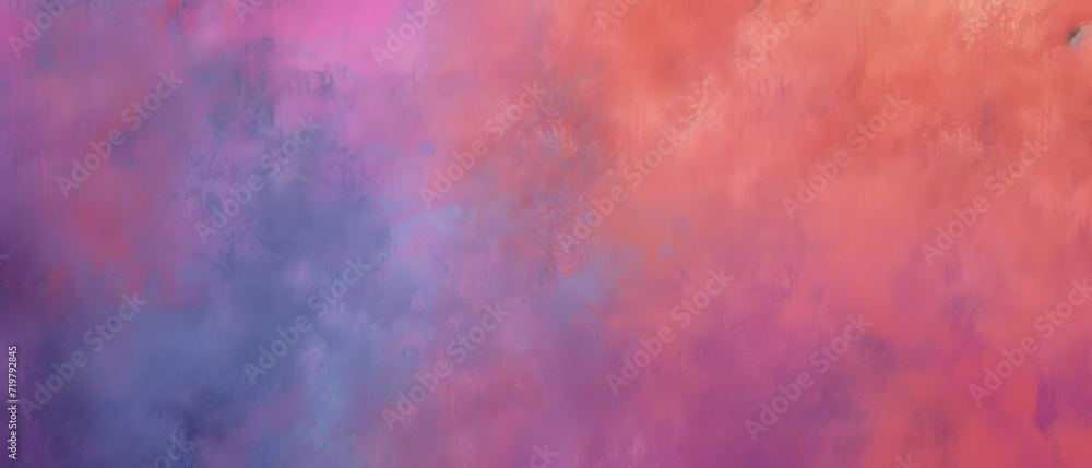 Vibrant Pink and Purple Clouds in the Sky Painting