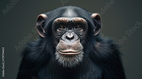 chimpanzee portrat photo